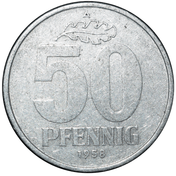 50 Пфенігів - 1958 - Німеччина (НДР)