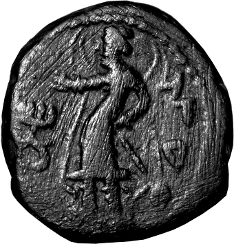 Тетрадрахма (Tetradrachm) - ND (орієнтовно: 150-190 рр. н.е.) - імператор Гувішка - Кушанська імперія (Бактрія)