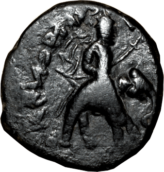 Тетрадрахма (Tetradrachm) - ND (орієнтовно: 150-190 рр. н.е.) - імператор Гувішка - Кушанська імперія (Бактрія)