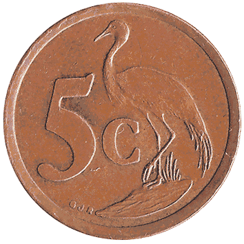 5 Цент - 1997 - Південно-Африканська Республіка