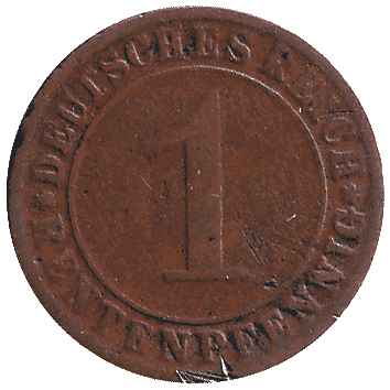 1 Пфеніг - 1924 - Німеччина