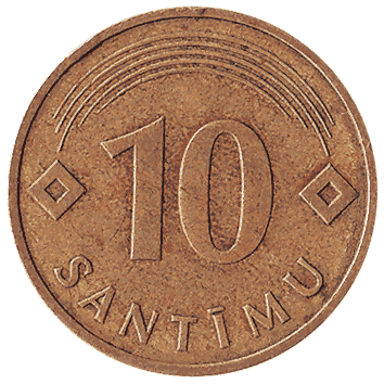 10 Сантим - 1992 - Латвія