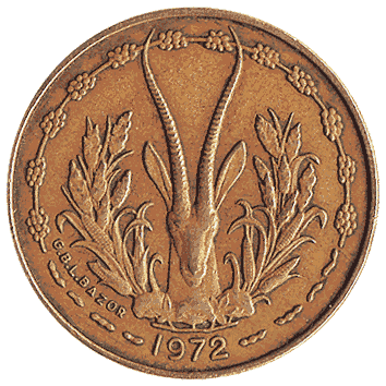 5 Франк - 1972 - Західно-Африканські Держави