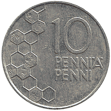 10 Пенні - 1992 - Фінляндія
