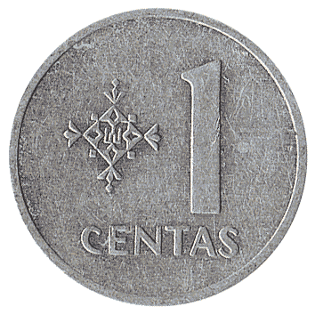 1 цент - 1991 - Литва