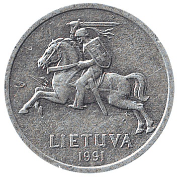 1 цент - 1991 - Литва