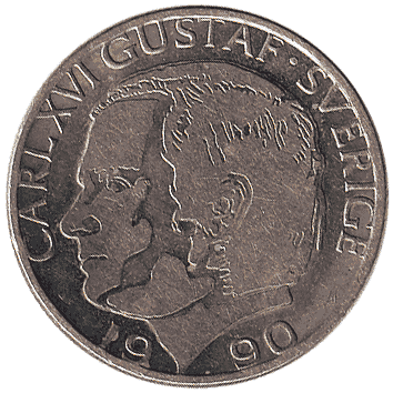 1 Крона - 1990 - Швеція