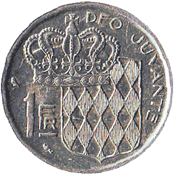1 Франк - 1968 - Монако