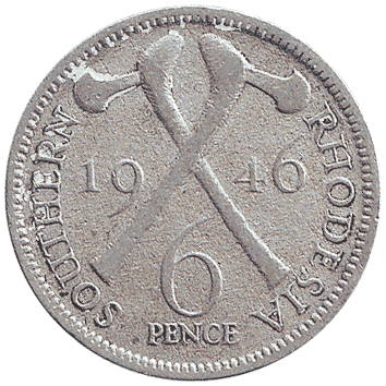6 Пенні - 1946 - Південна Родезія
