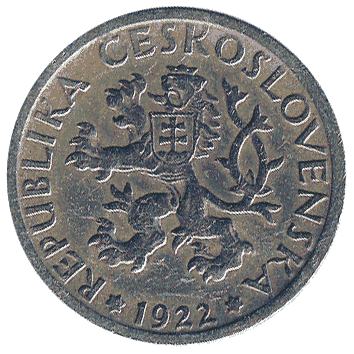 1 Крона - 1922 - Чехословаччина