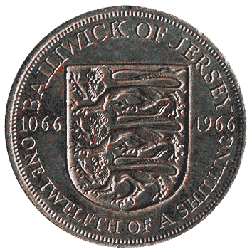 1/12 Шилінг - 1966 - Джерсі