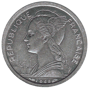 1 Франк - 1948 - Реюньйон