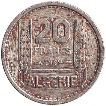20 Франк - 1949 - Алжир