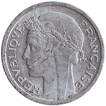 1 Франк - 1957 - Франція