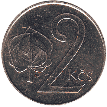 2 Крона - 1991 - Чехословаччина