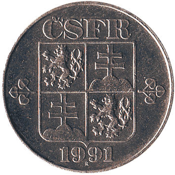2 Крона - 1991 - Чехословаччина