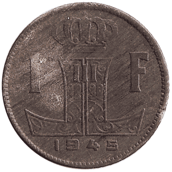 1 Франк - 1945 - Бельгія