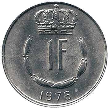 1 Франк - 1976 - Люксембург