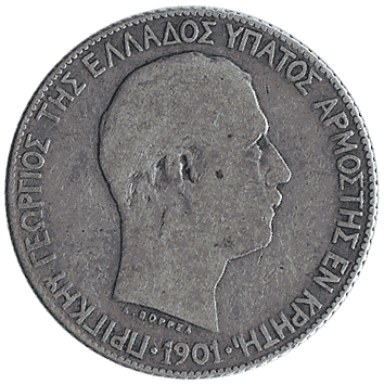 1 Драхма - 1901 - Крит