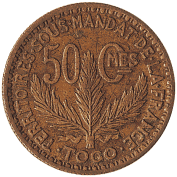 50 Сантим - 1924 - Того