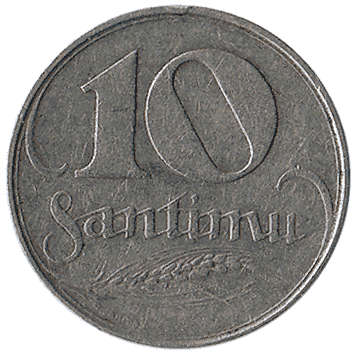 10 Сантим - 1922 - Латвія