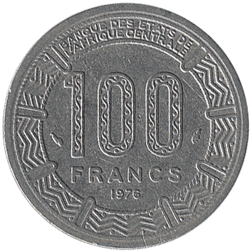 100 Франк - 1976 - Центрально-Африканська Республіка