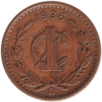 1 Сентаво - 1936 - Мексика