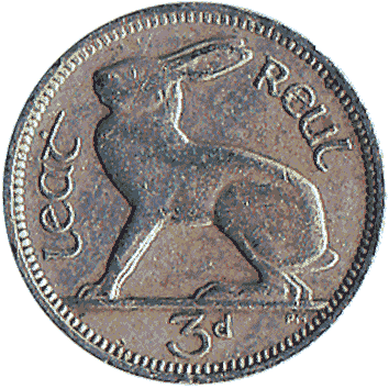 3 Пенні - 1967 - Ірландія