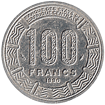 100 Франк - 1990 - Республіка Конго