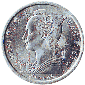 1 Франк - 1959 - Французький Сомаліленд
