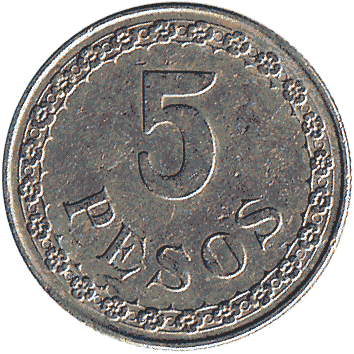 5 Песо - 1939 - Парагвай
