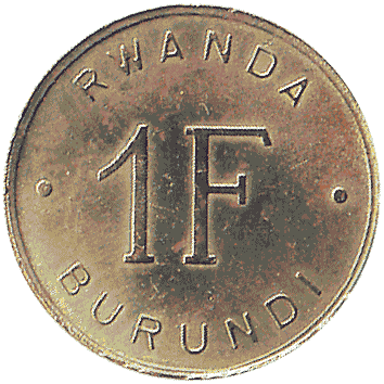 1 Франк - 1961 - Руанда-Бурунді