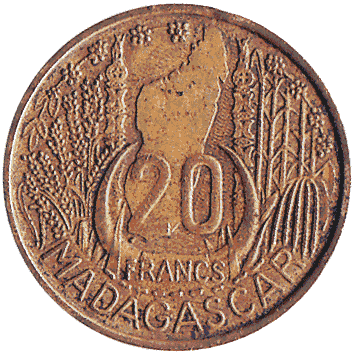 20 Франк - 1953 - Мадагаскар