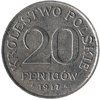 20 Пфеніг (Феніг) - 1917 - Польща
