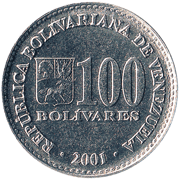 100 Болівар - 2001 - Венесуела