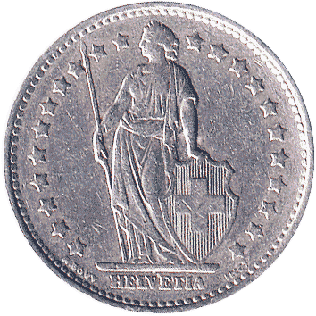 1 Франк (Franc) - 1970 - Швейцарія