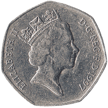 50 Пенсів (Pence) - 1997 - Велика Британія