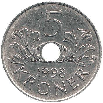 5 Крон - 1998 - Норвегія