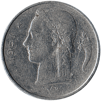 1 Франк (Franc) - 1951 - Бельгія