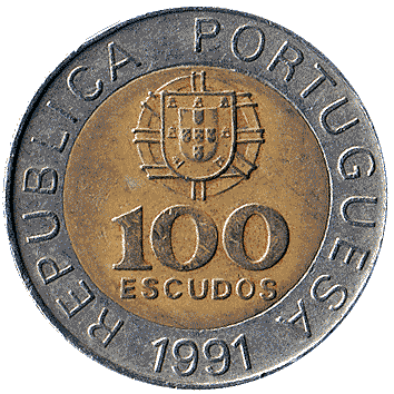 100 Ескудо (Escudos) - 1991 - Португалія