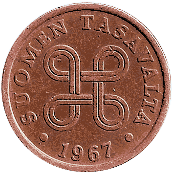 5 Пенні (Pennia) - 1967 - Фінляндія