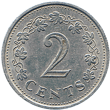 2 Центи (Cents) - 1972 - Мальта