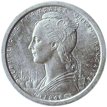 1 Франк (Franc) - 1948 - Сен-П'єр і Мікелон