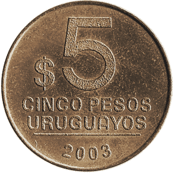 5 Песо (Pesos) - 2003 - Уругвай