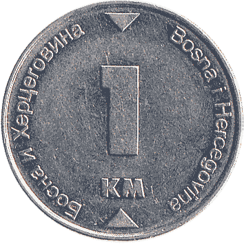 монета Боснії і Герцеговини: 1 Конвертована марка (Convertible mark) – 2000