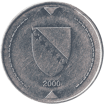 монета Боснії і Герцеговини: 1 Конвертована марка (Convertible mark) – 2000