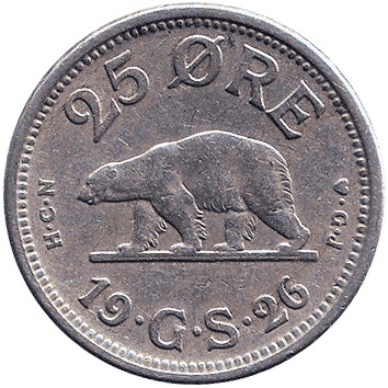 25 Ере (Ore) - 1926 - Гренландія