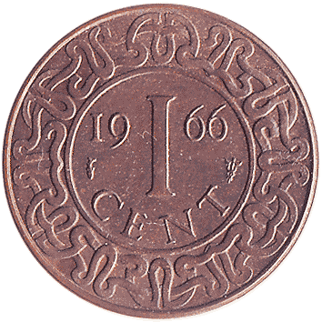 1 Цент (Cent) - 1966 - Суринам