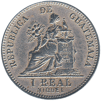1 Реал (Real) - 1912 - Гватемала