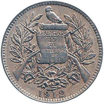 1 Реал (Real) - 1912 - Гватемала